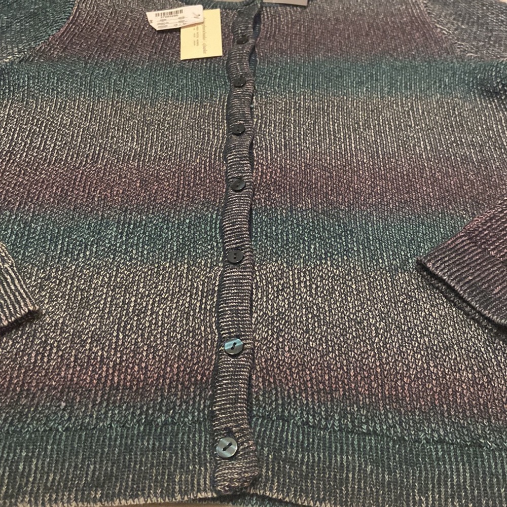 Christopher & Banks NWT Size Petite S Button Down Sweater - Picture 5 of 9